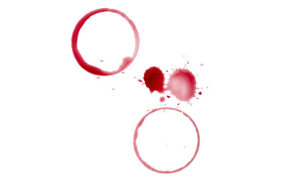 wein-fleck Jüdische Barmherzigkeit: Verschütteter Wein