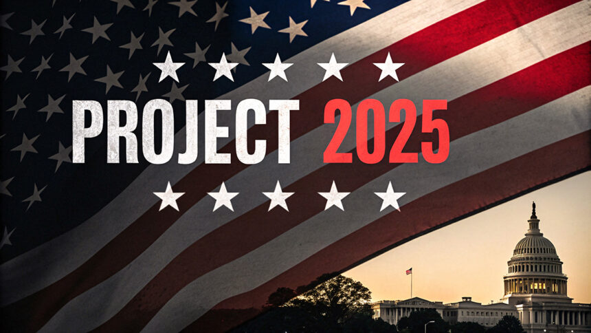 Project 2025, US Flag, Capitol