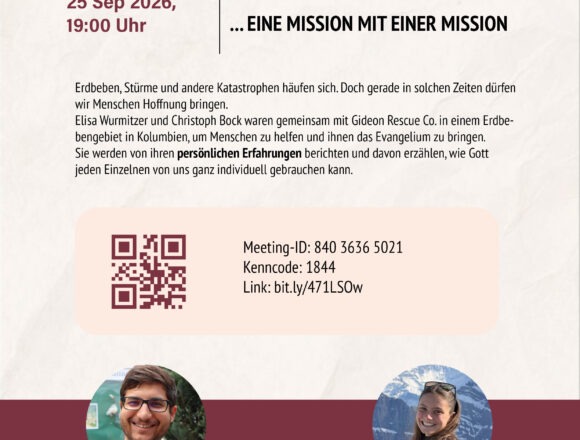 Einladung September KOLUMBIEN … EINE MISSION MIT EINER MISSION – ZOOM MEETING